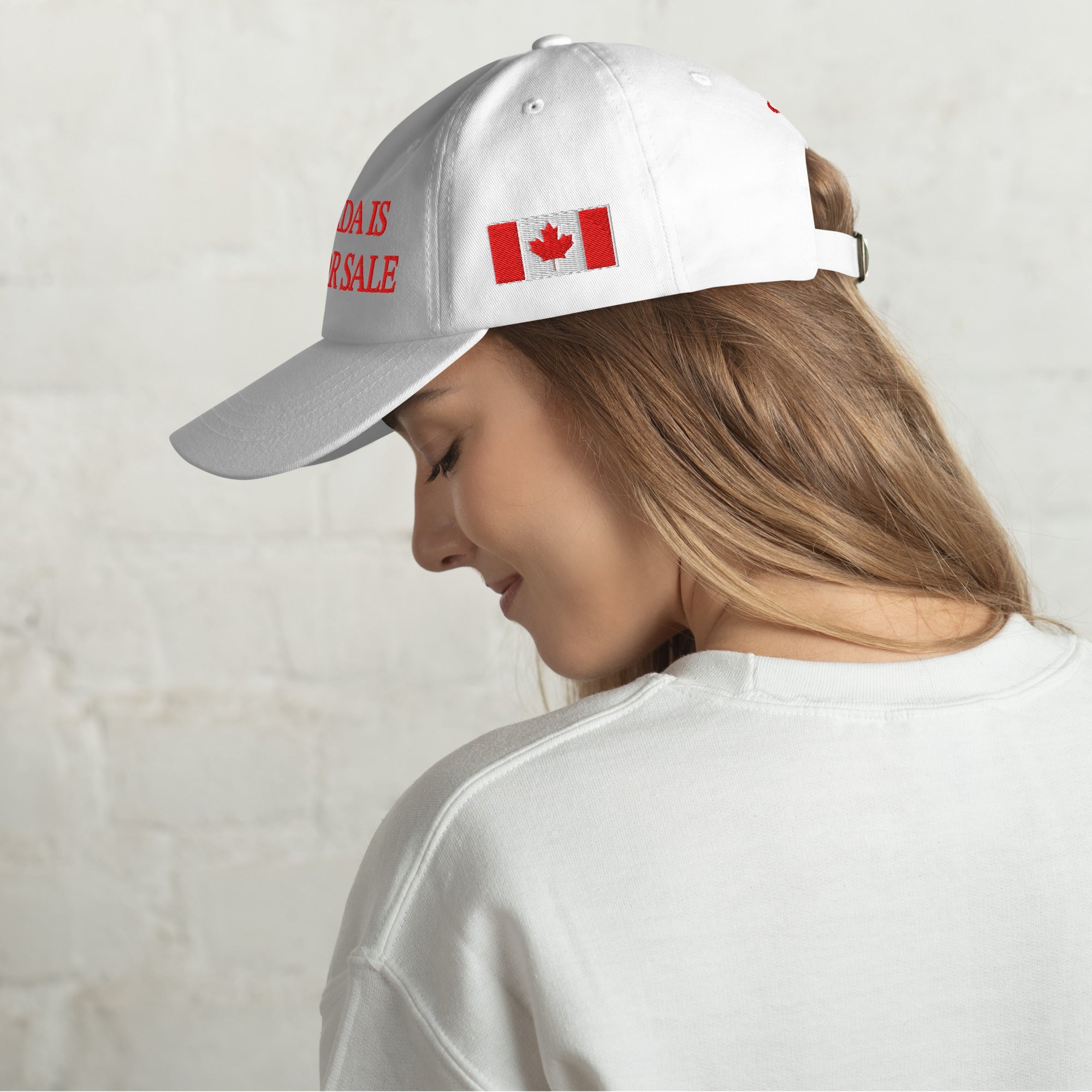 Canada is Not For Sale Hat (White)