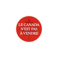Le Canada n’est pas à vendre Sticker (Red Round)