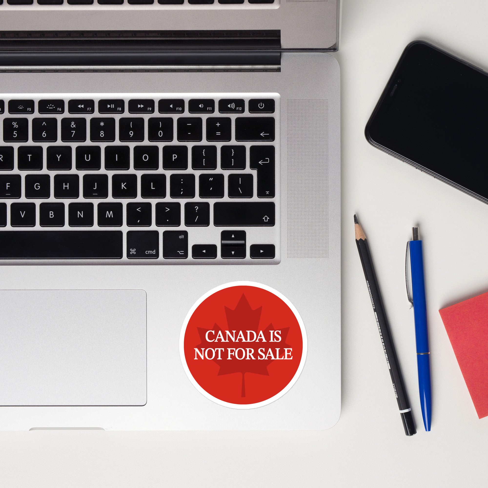 Canada is Not For Sale Sticker (Red round)