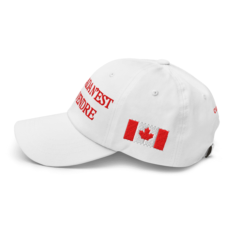 Le Canada n'est pas à vendre Hat (white)